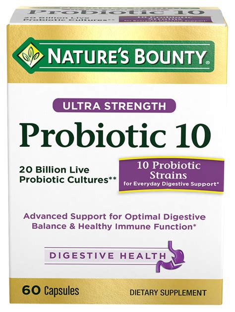 Nature’s Bounty Probiotic 10 Review .